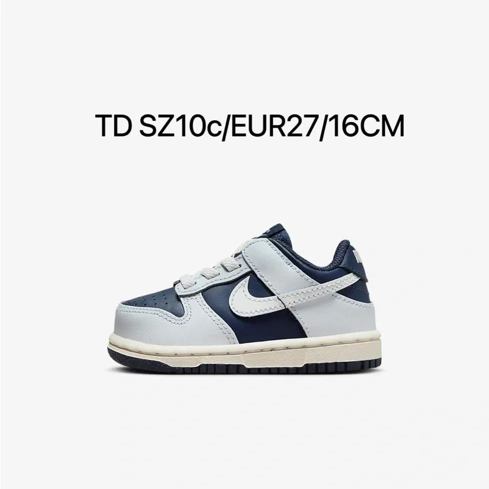 Brand New Nike Dunk Low Toddler Shoes “Midnight Navy” - Picture 1 of 13